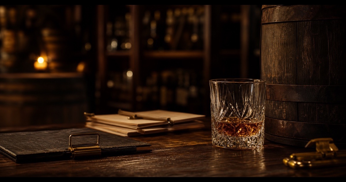 CASK 28의 가상 위스키 바 공간 콘셉트 이미지